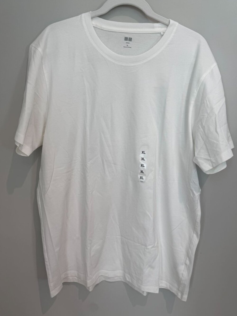 NWT Uniqlo Supima Cotton White T-Shirt - Men's Size XL
